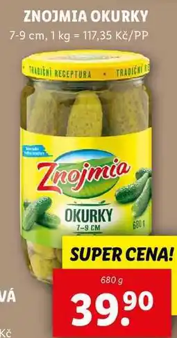 Lidl ZNOJMIA OKURKY , 680 g nabídka