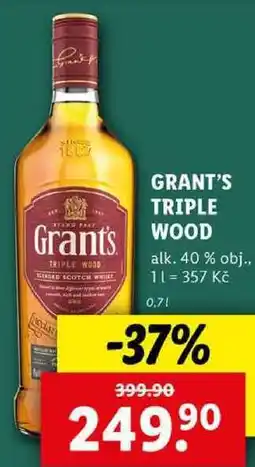 Lidl GRANT'S TRIPLE WOOD, 0,7 l nabídka
