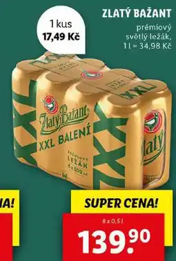 Lidl ZLATÝ BAŽANT, 8x 0,5 l nabídka