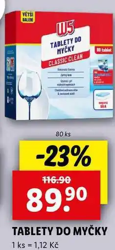 Lidl TABLETY DO MYČKY, 80 ks nabídka