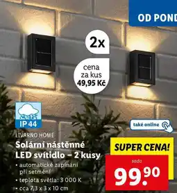 Lidl Solární nástěnné LED svítidlo -2 kusy nabídka