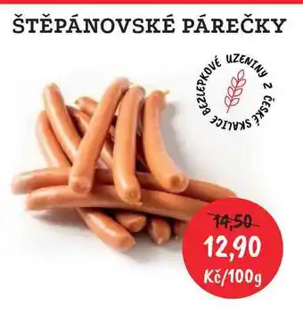 RABBIT řeznictví ŠTĚPÁNOVSKÉ PÁREČKY 100g nabídka