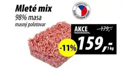 ZEMAN Mleté mix 98% masa masný polotovar, 1 kg nabídka