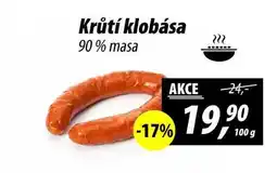 ZEMAN Krůtí klobása 90% masa, 100 g nabídka
