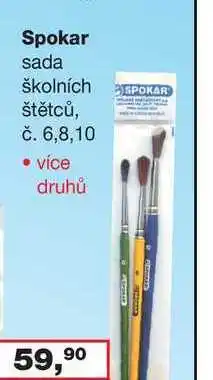 Ráj drogerie Spokar sada školních štětců, č. 6,8,10 nabídka