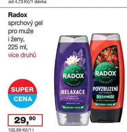 Ráj drogerie Radox sprchový gel pro muže i ženy, 225 ml, více druhů nabídka