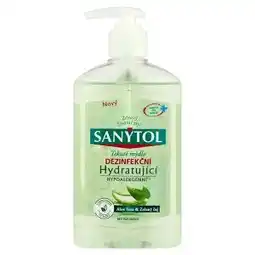 Ráj drogerie Sanytol Tekuté mýdlo hydratující aloe vera & zelený čaj 250ml nabídka