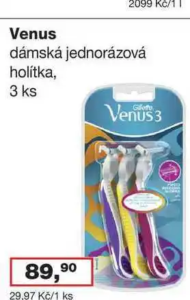 Ráj drogerie Venus dámská jednorázová holítka, 3 ks nabídka