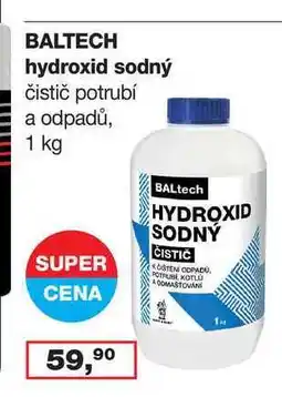 Ráj drogerie BALTECH hydroxid sodný čistič potrubí a odpadů, 1 kg nabídka