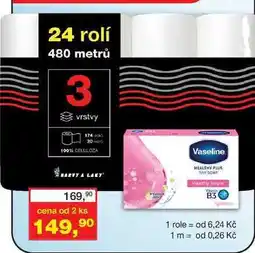 Ráj drogerie Barvy a laky toaletní papír 3vrstvý, 24rolí nabídka