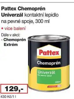 Ráj drogerie Pattex Chemoprén Univerzál kontaktní lepidlo na pevné spoje, 300 ml nabídka