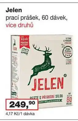 Ráj drogerie Jelen prací prášek, 60 dávek nabídka