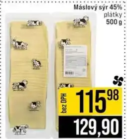 Jip Máslový sýr 45% plátky 500 g nabídka