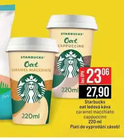 Jip Starbucks oat ledová káva caramel macchiato cappuccino nabídka