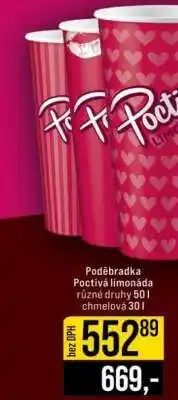 Jip PODĚBRADKA Poctivá limonáda nabídka