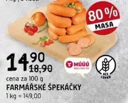 Terno Farmářské špekáčky nabídka