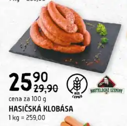 Terno Hasičská klobása nabídka