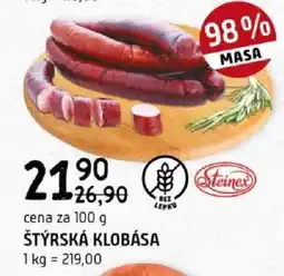 Terno Štýrská klobása nabídka
