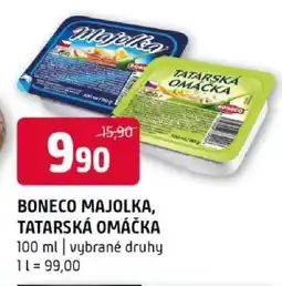 Terno Boneco Majolka, Tatarská omáčka nabídka