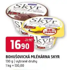 Terno Bohušovická mlékárna Skyr nabídka