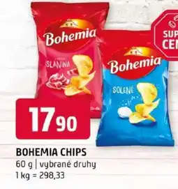 Terno Bohemia chips nabídka