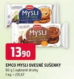 Terno Emco Mysli ovesné sušenky nabídka