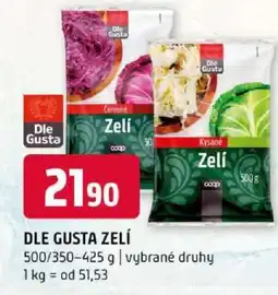 Terno DLE GUSTA ZELÍ nabídka