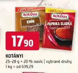 Terno Kotányi nabídka