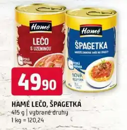 Terno HAMÉ LEČO, ŠPAGETKA nabídka