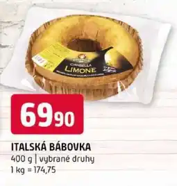 Terno Italská bábovka nabídka