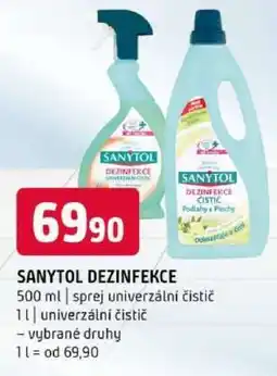 Terno Sanytol dezinfekce nabídka