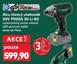 Kaufland Aku rázový utahovák 20V PDSSA 20-Li B2 nabídka