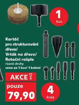 Kaufland Kartáč pro strukturování dřeva/Vrták na dřevo/Rotančí rašple nabídka