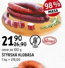 Terno Štýrská klobása nabídka