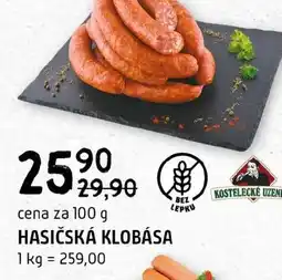 Terno Hasičská klobása nabídka