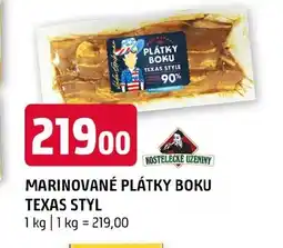 Terno Marinované plátky boku texas style nabídka
