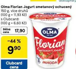 Tesco Olma florian jogurt smetanový ochucený nabídka