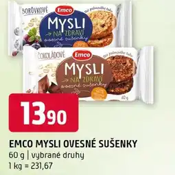 Terno Emco mysli ovesné sušenky nabídka
