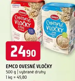 Terno Emco ovesné vločky nabídka