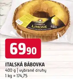 Terno Italská bábovka nabídka