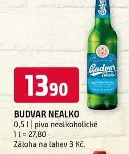 Terno Budvar nealko nabídka