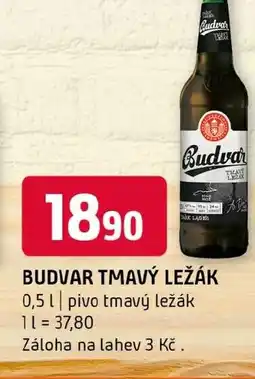 Terno Budvar tmavý ležák nabídka