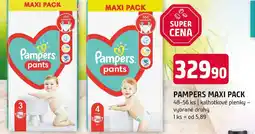 Terno Pampers maxi pack nabídka