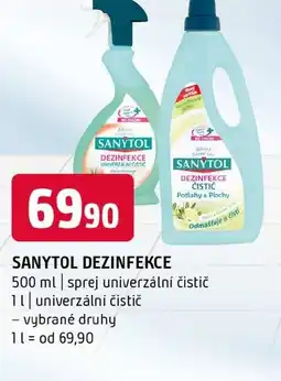 Terno Sanytol dezinfekce nabídka