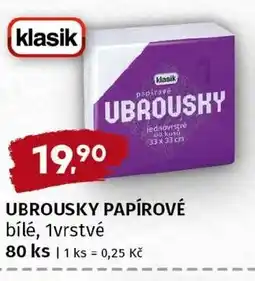 Terno Ubrousky papírové nabídka