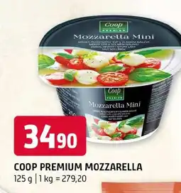 Terno Coop premium mozzarella nabídka