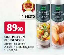 Terno Coop premium olej ve spreji nabídka