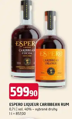 Terno Espero liqueur caribbean rum nabídka