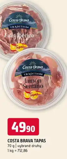 Terno Costa brava tapas nabídka