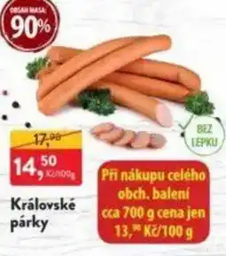 MP Krásno Královské párky nabídka